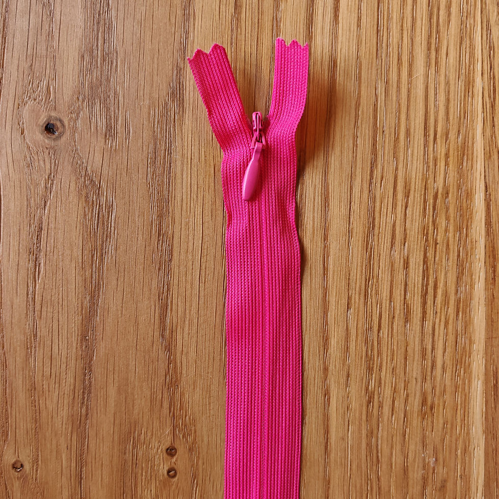 Miniaturbild: nahtverdeckter Reißverschluss - lila/rosa/rot