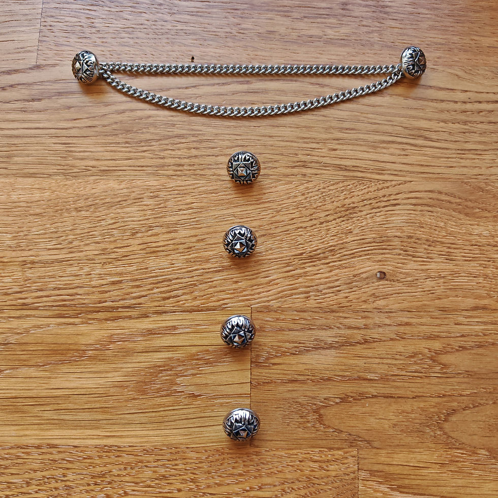 Miniaturbild: Knopf altsilber