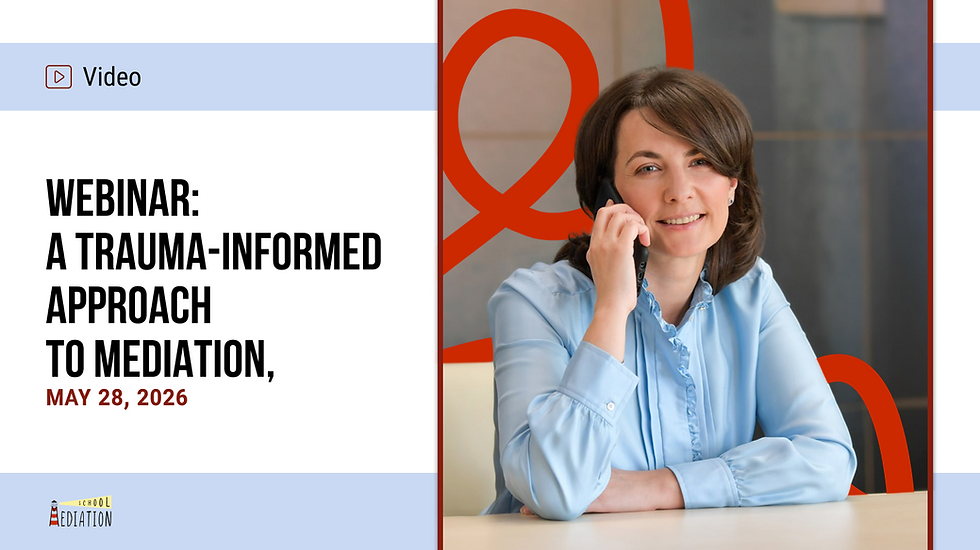 Webinar "Trauma-Informed Approach in Mediation", May 28, 2026