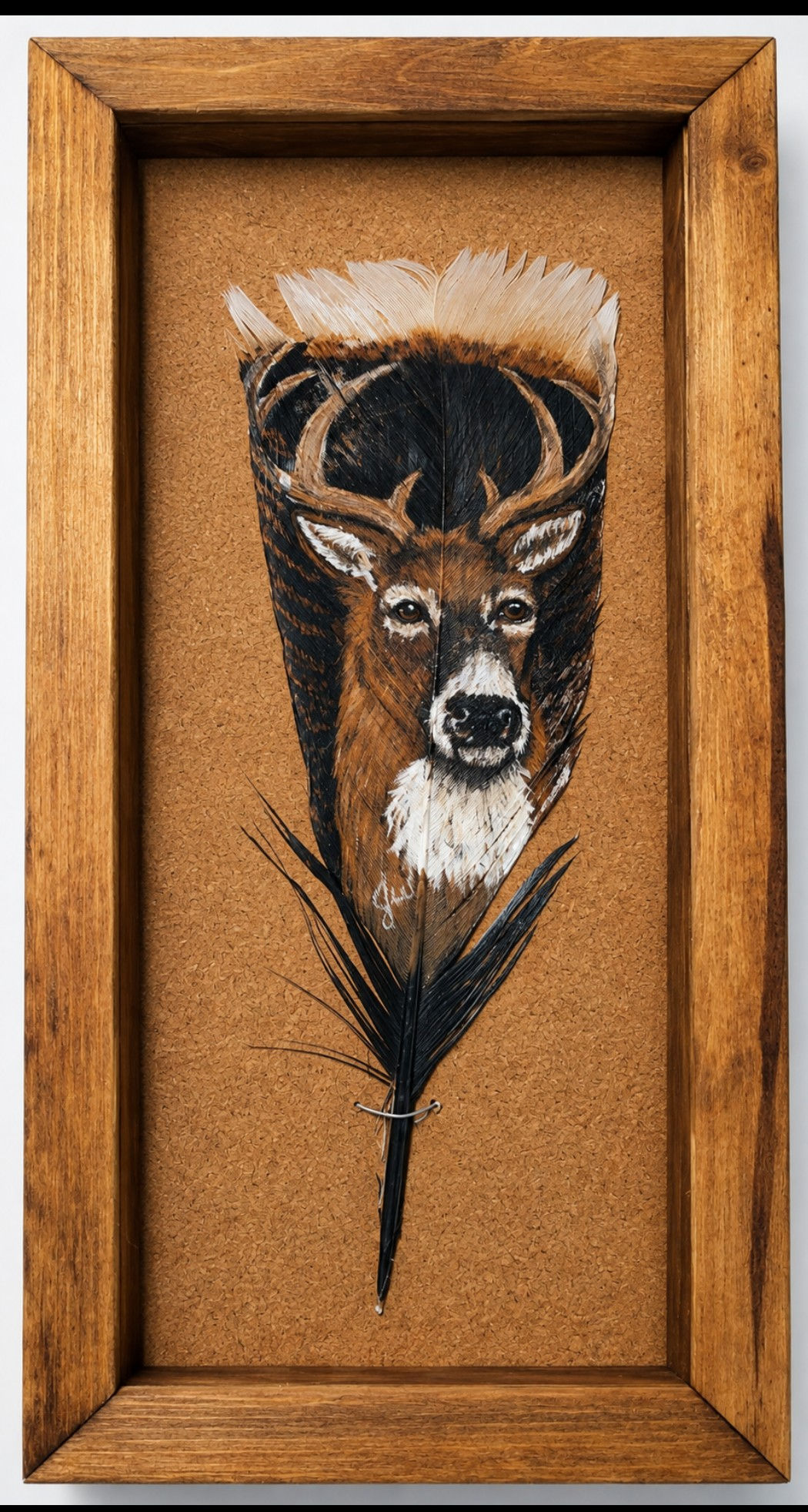 Hand-Painted Feather Set- "Buck"