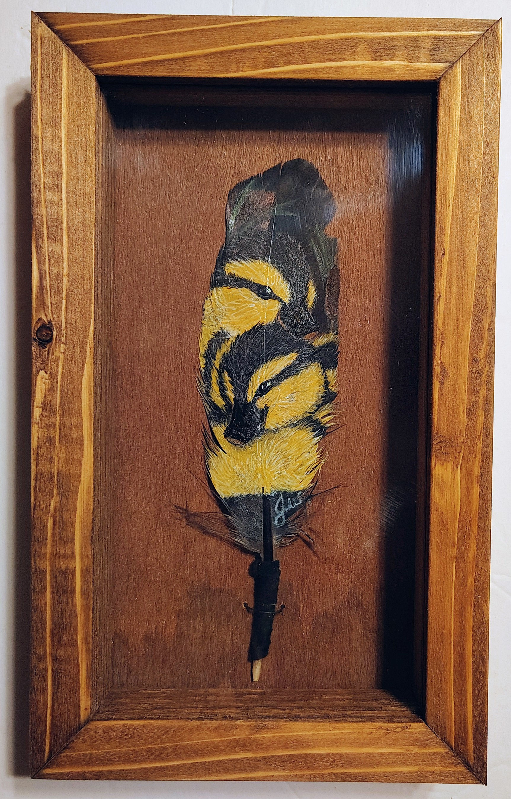 Hand-Painted Feather Set- "Ducklings"