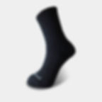 Thumbnail: Merino Wool Socks - Crew Half Cusion Black