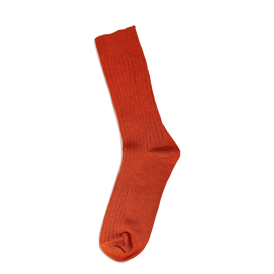 Thumbnail: Combed cotton socks sunset red