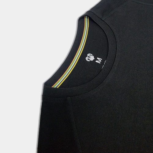 縮圖：女短袖 美麗諾羊毛 150 黑