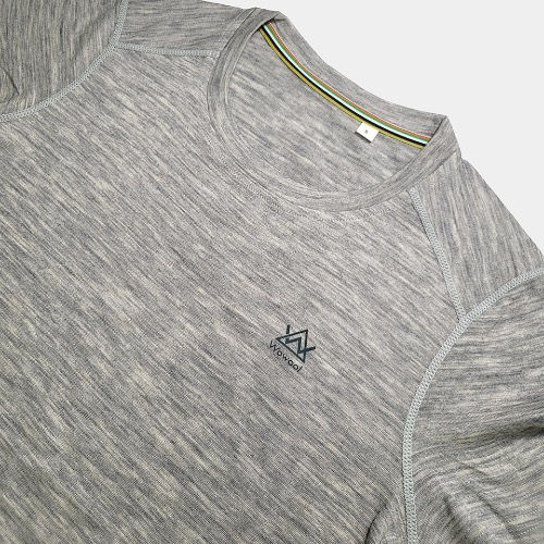 縮圖：女短袖 美麗諾羊毛 160 灰