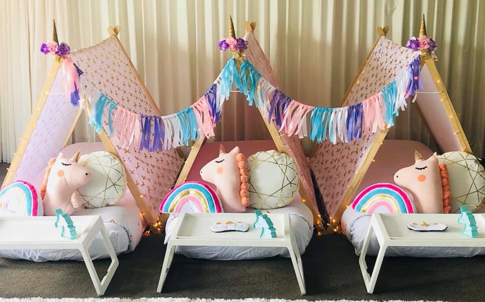 Sleepovers Slumber Party, Tents & Teepee hire Auckland