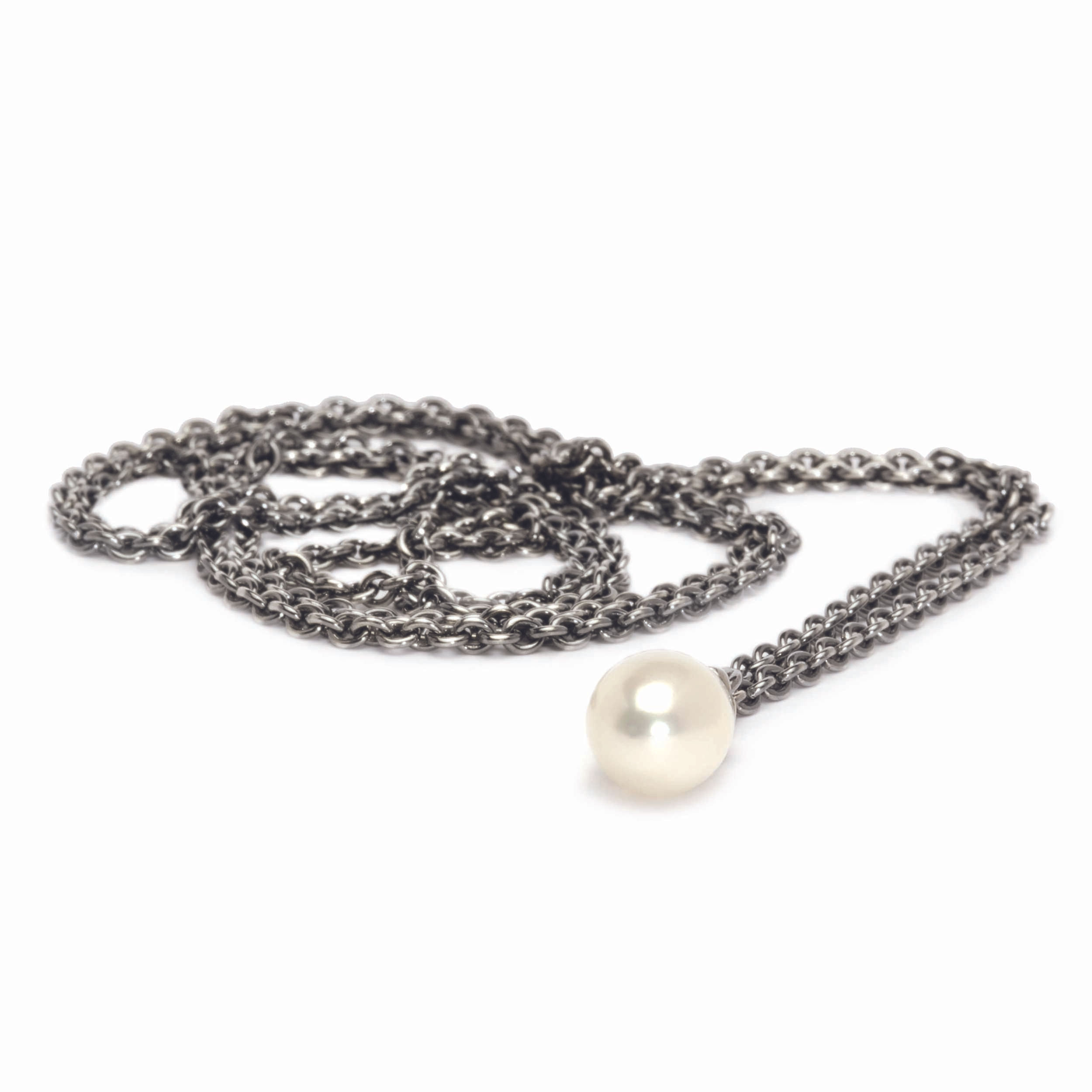 COLLANA D'ARGENTO CON PERLA BIANCA