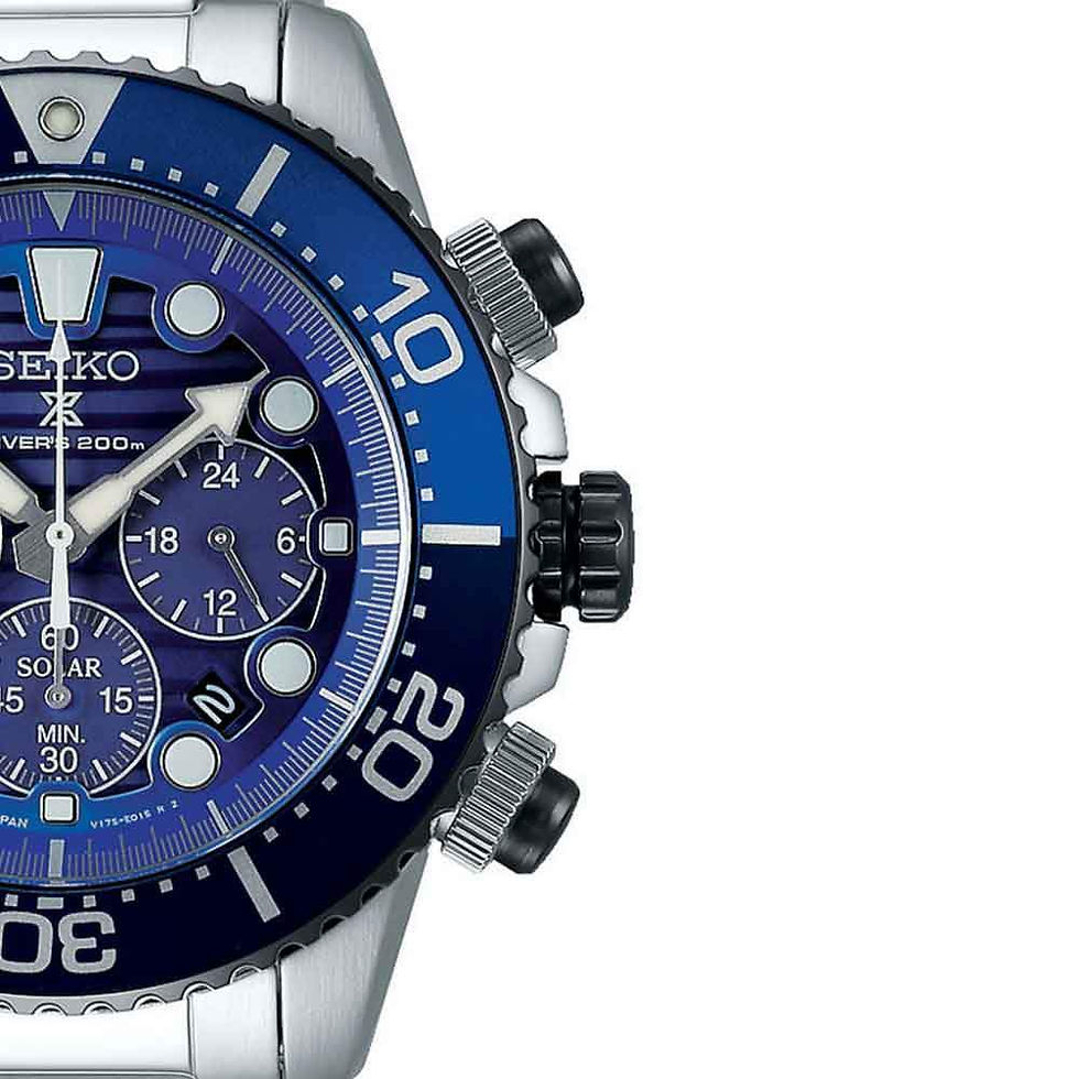 Miniaturbild: SEIKO PROSPEX Save the Ocean cronografo solare SSC675P1