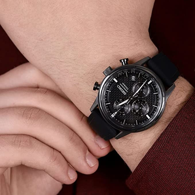 Thumbnail: SEIKO TITANIO CHRONO QUARZO SSB393P1