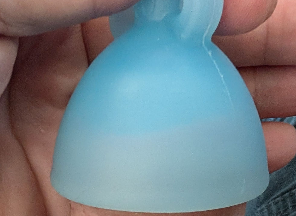 more contrast with the blue tint.