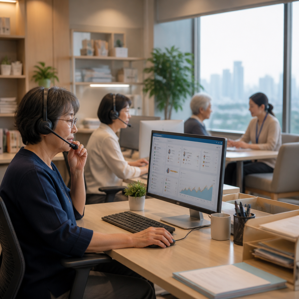 長者中心使用AI支援服務