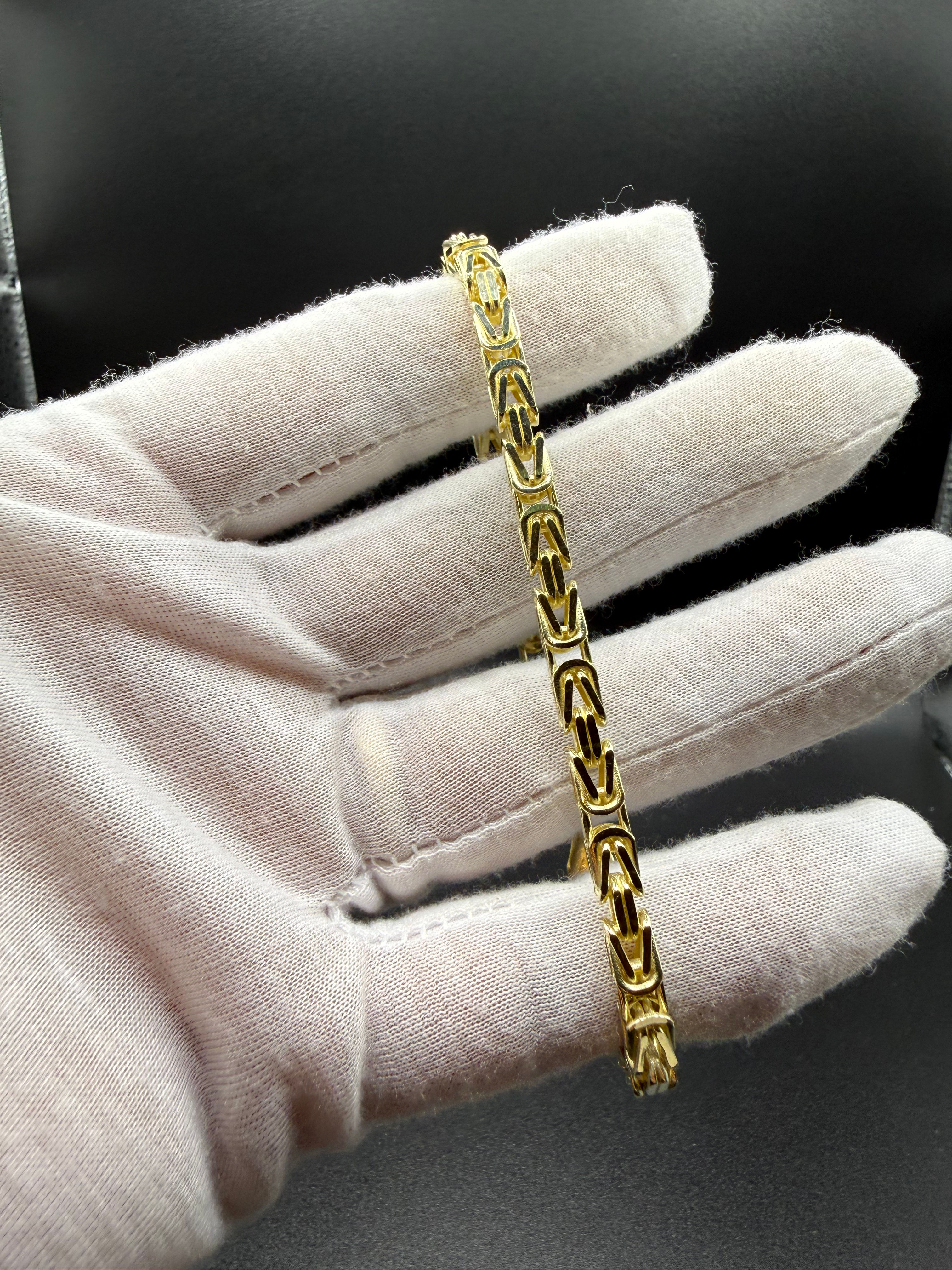 Byzantine Bracelet 4.5mm 8” 10k
