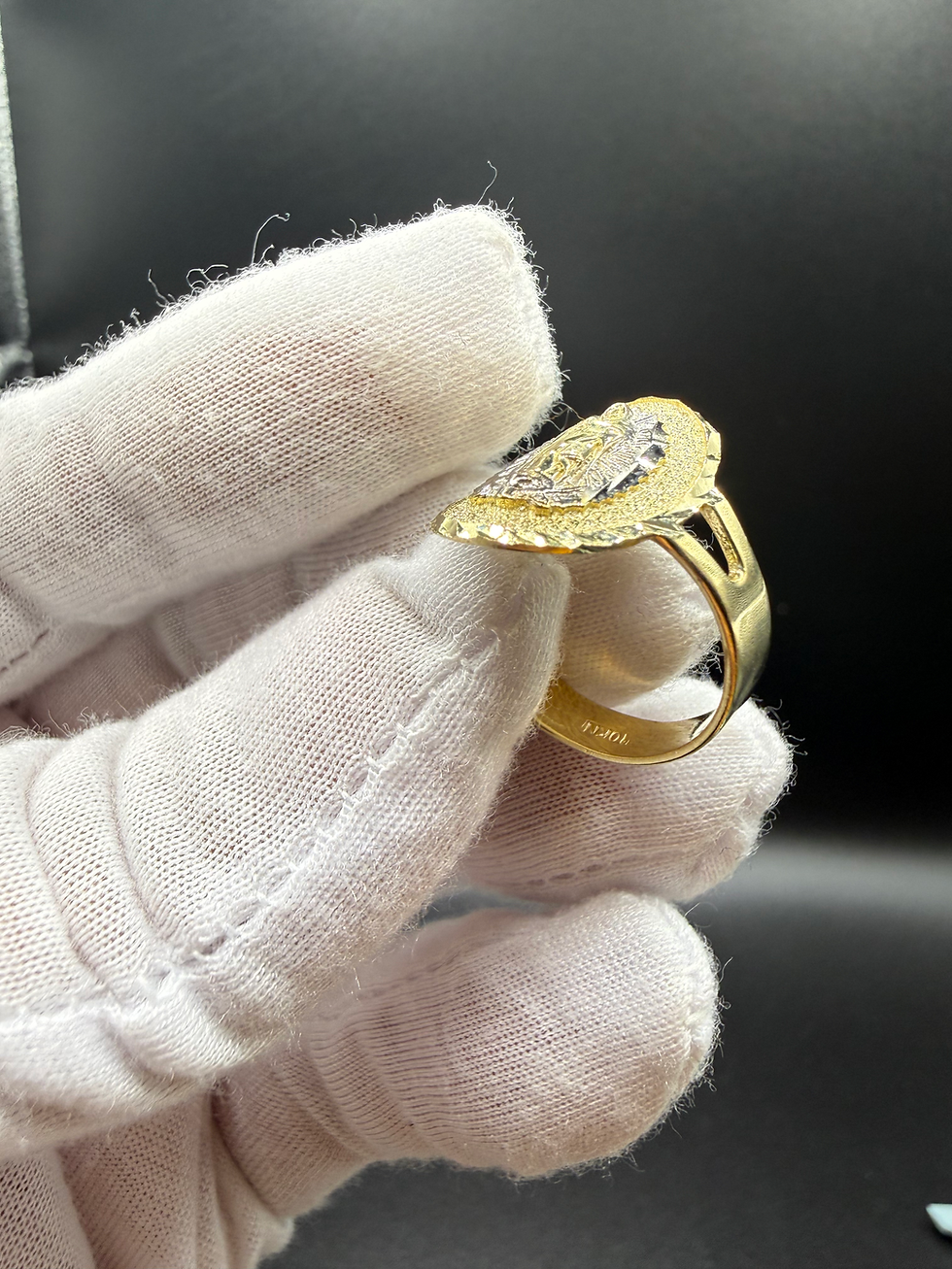 Thumbnail: Virgin Mary Ring 10k Ring 