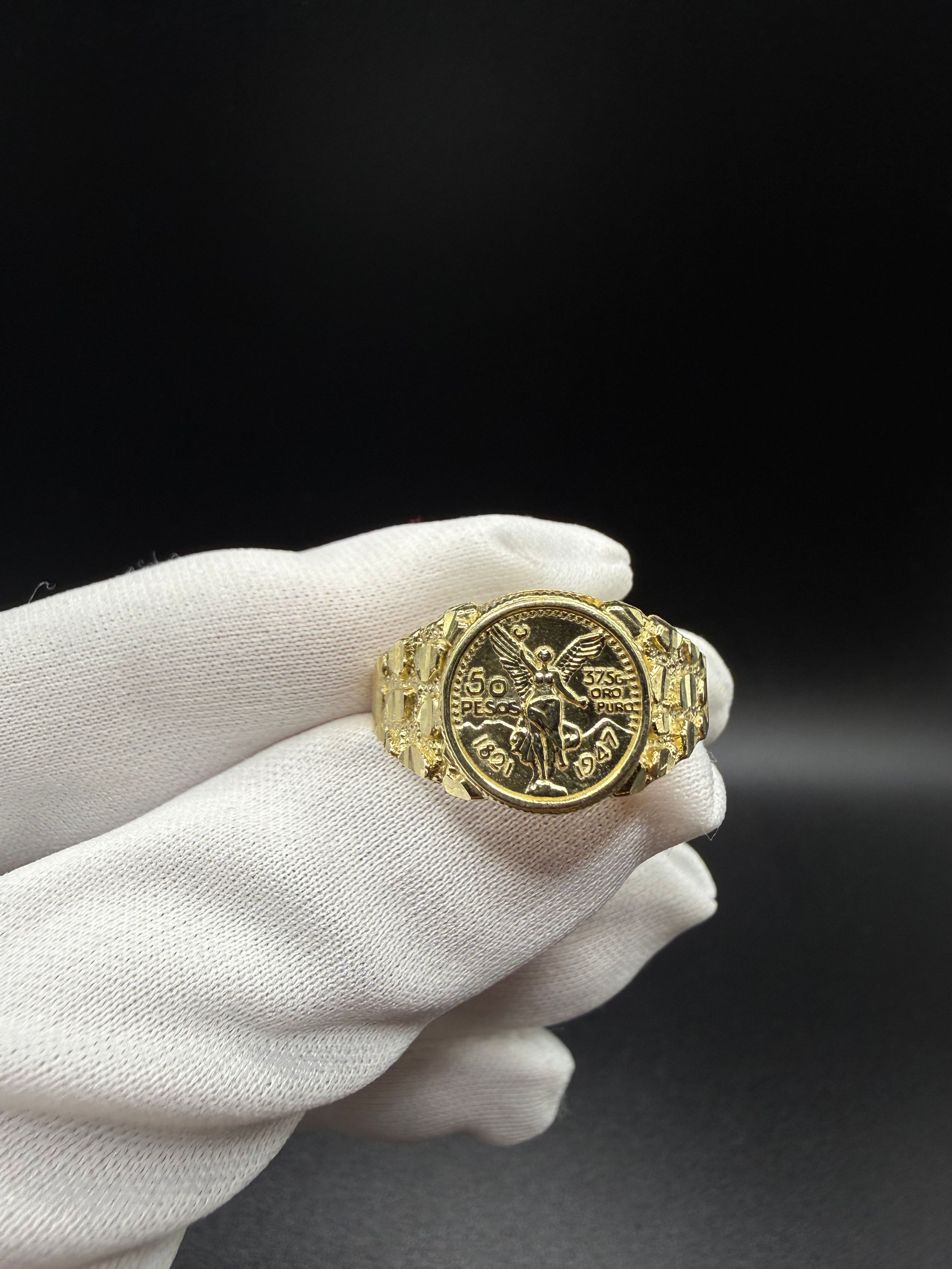 Centenario Nugget ring 10K
