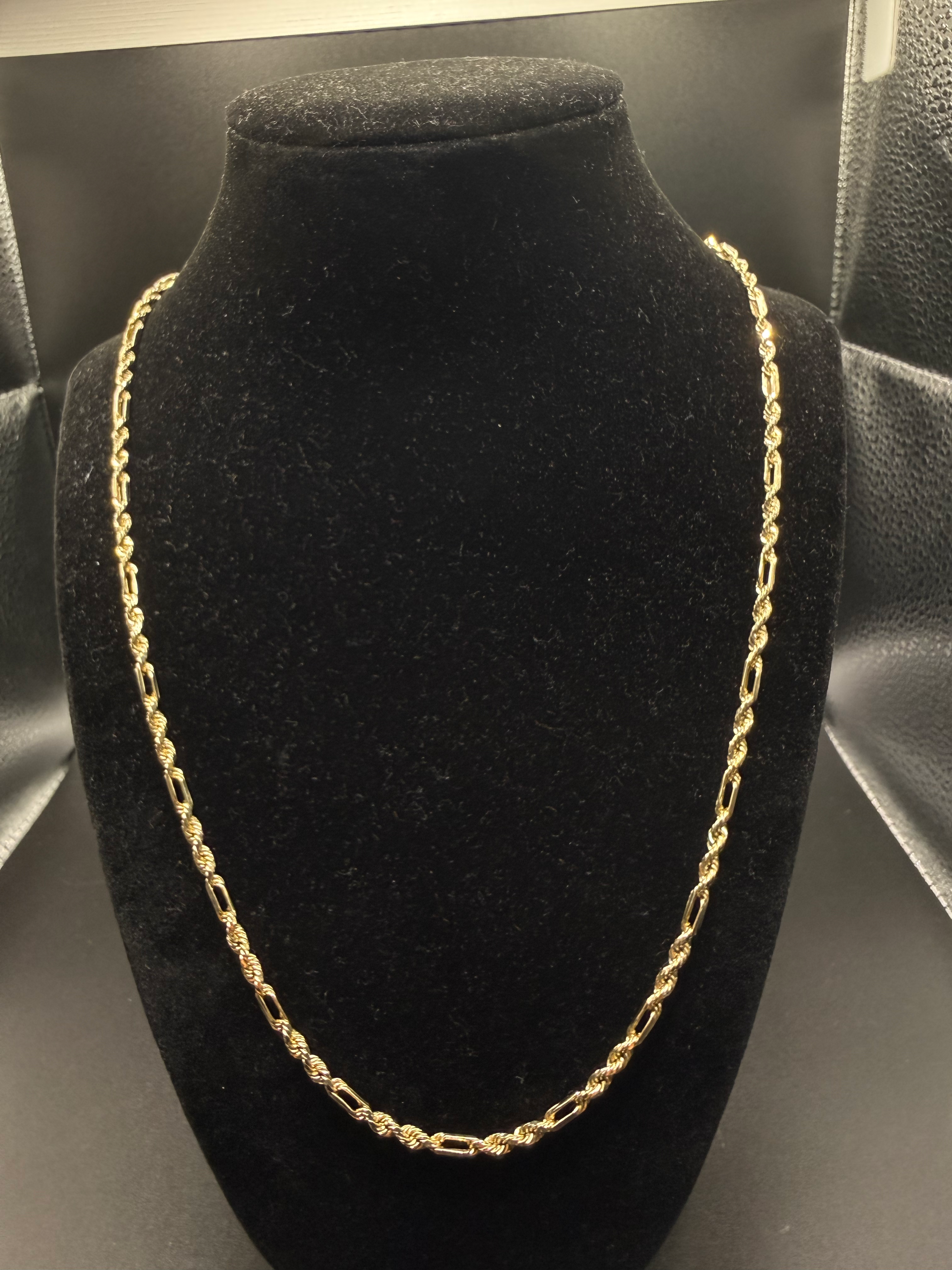 Milano Necklace 10K 22” 3mm 