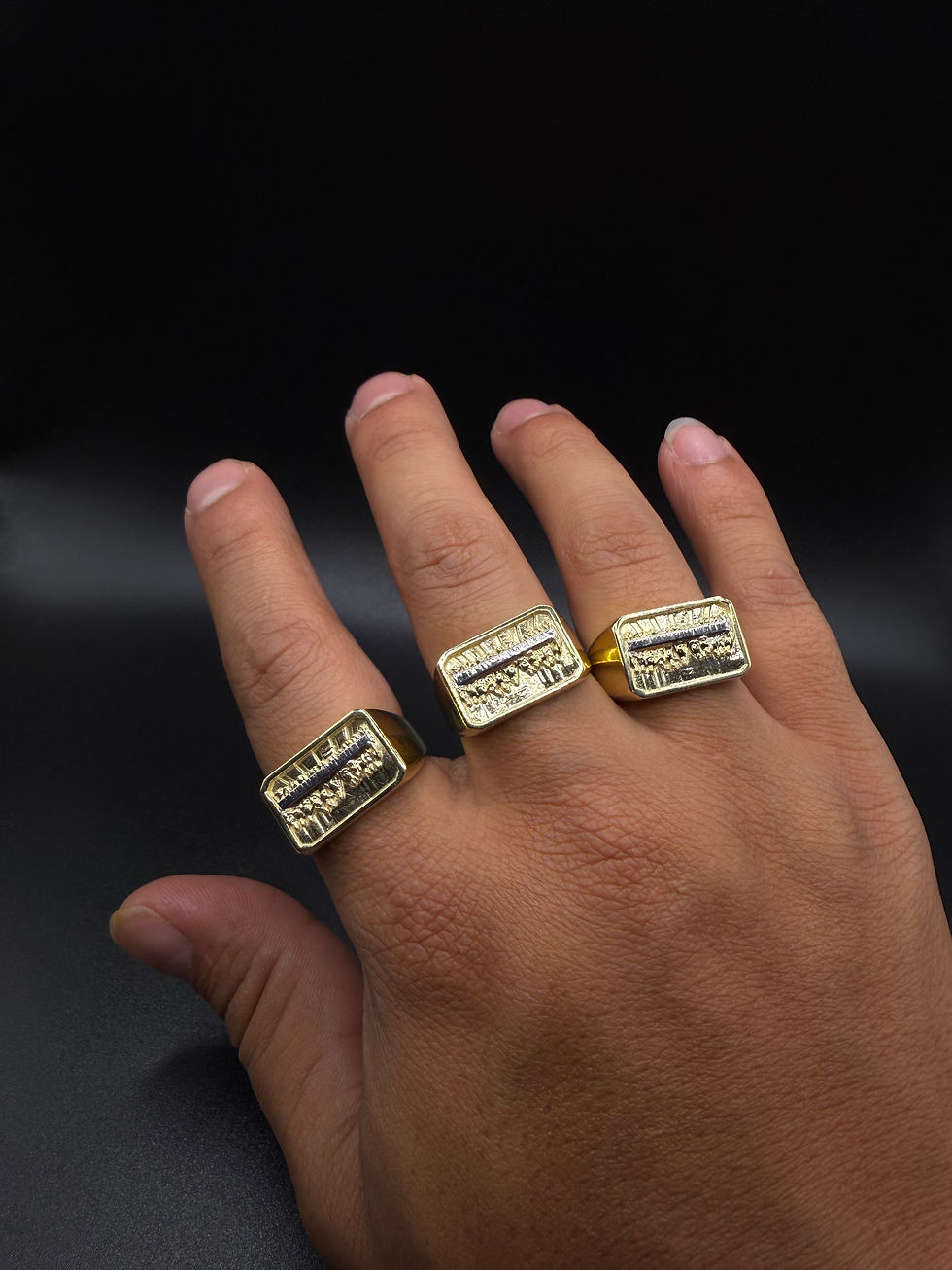 Thumbnail: Last Supper Ring 10k yellow gold 