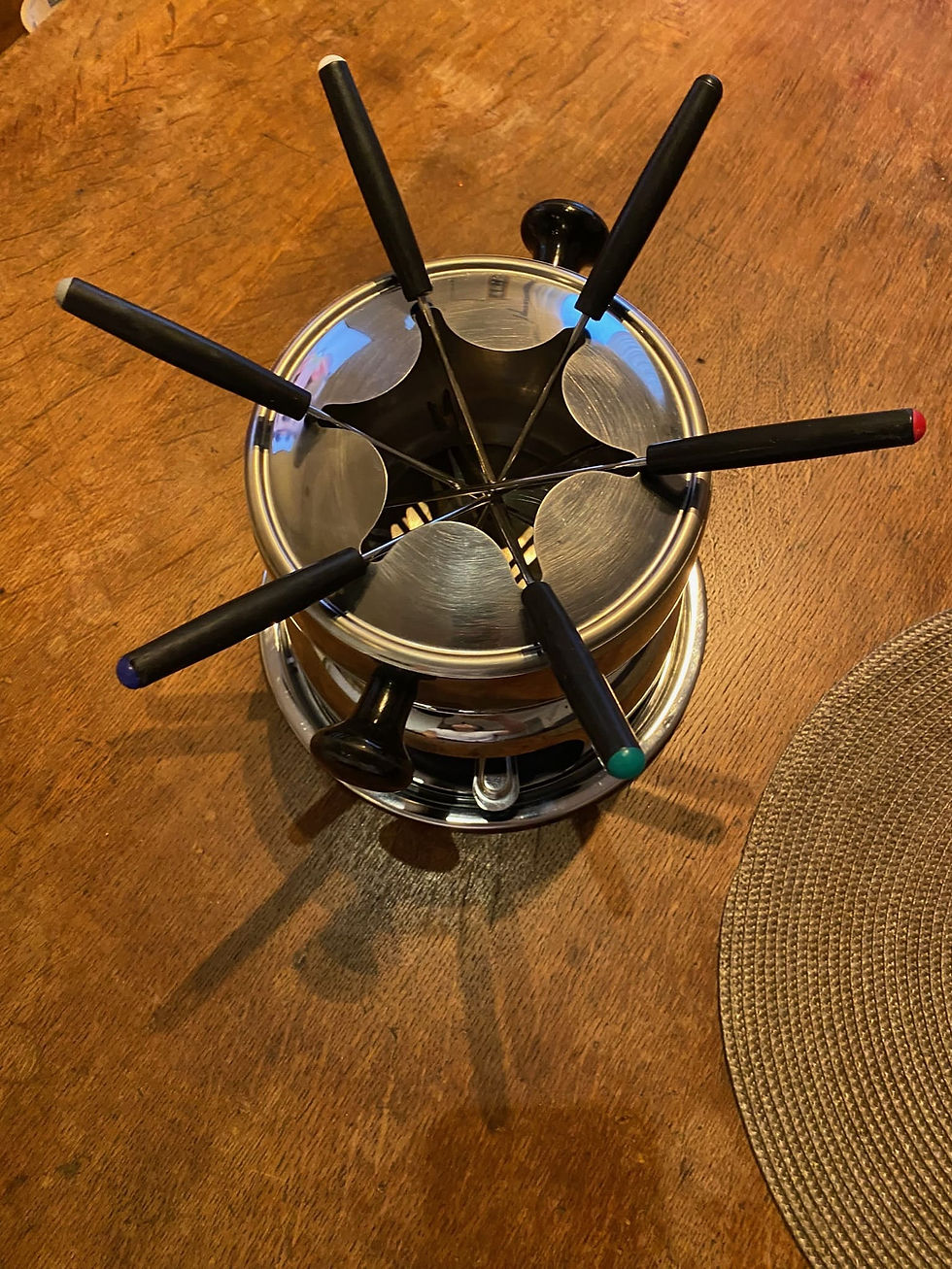 Miniatura: Juego de Fondue Roshco Acero Inoxidable
