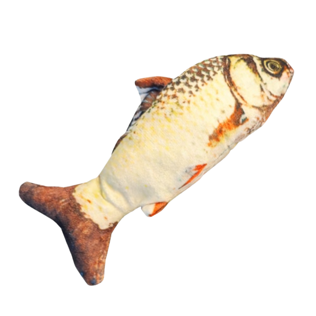 World of Pets Soft Catnip Fish Cat Toy – Cod, Goldfish, & Sardine