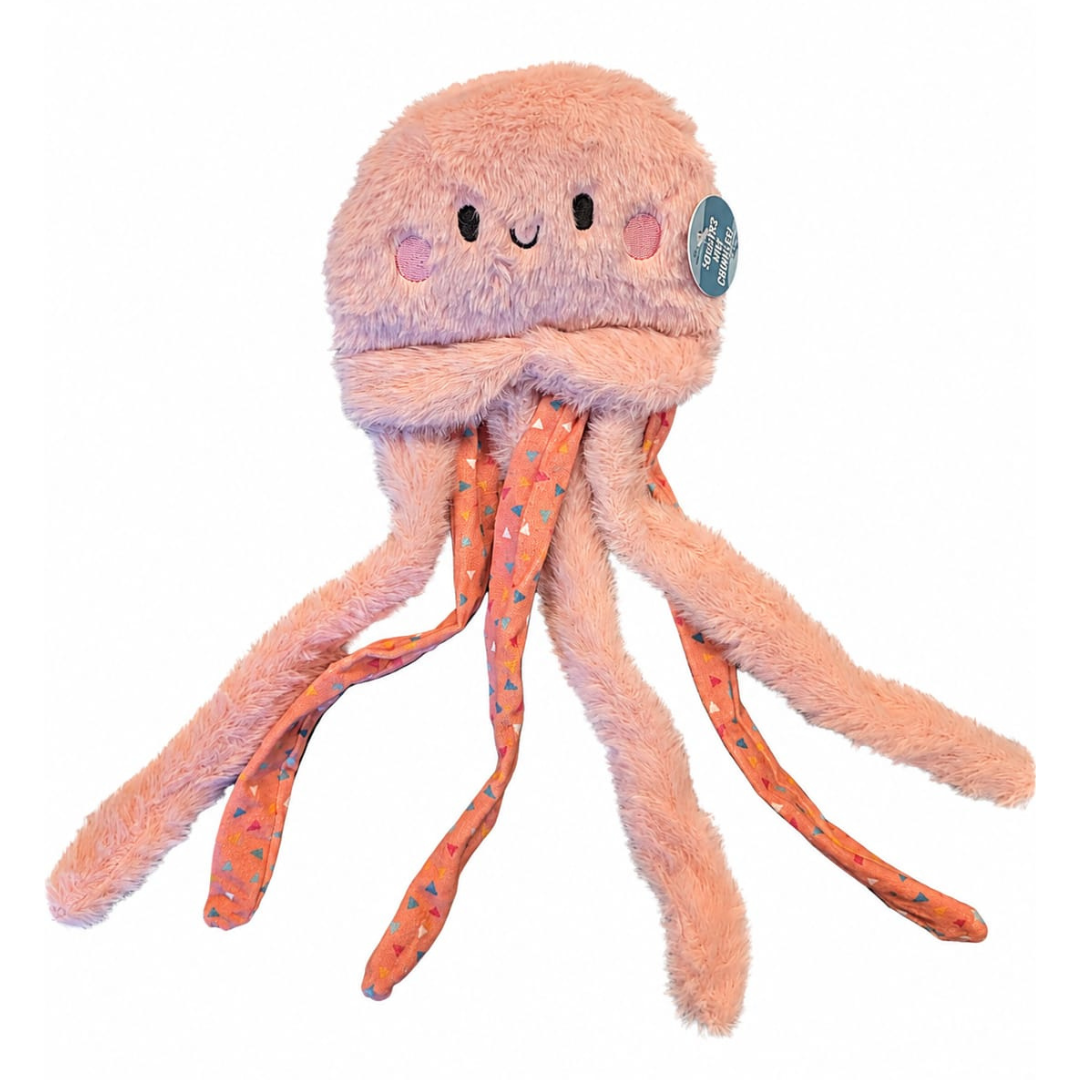 Smart Choice Squeaky Crinkle Jellyfish Plush