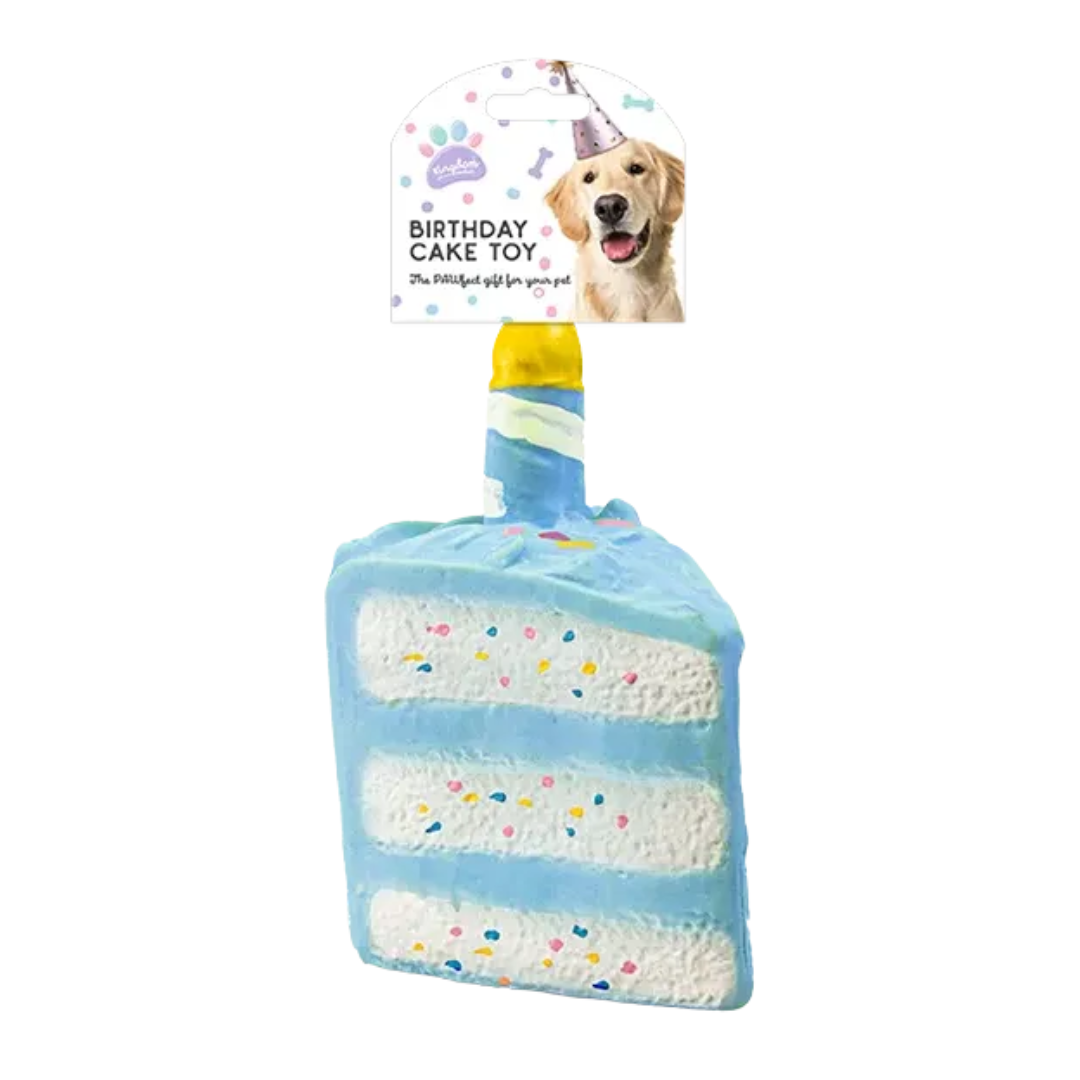 Rubber Birthday Cake Pet Toy