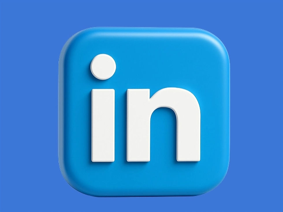 Blue LinkedIn logo icon