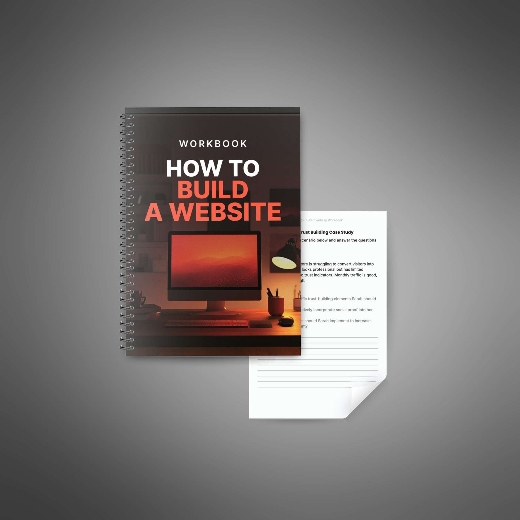 How to Build a Website workbook cover