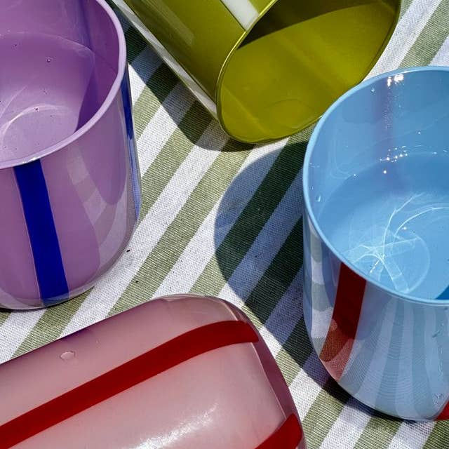 Thumbnail: Maegen - Atina Glassware - Lilac & Navy