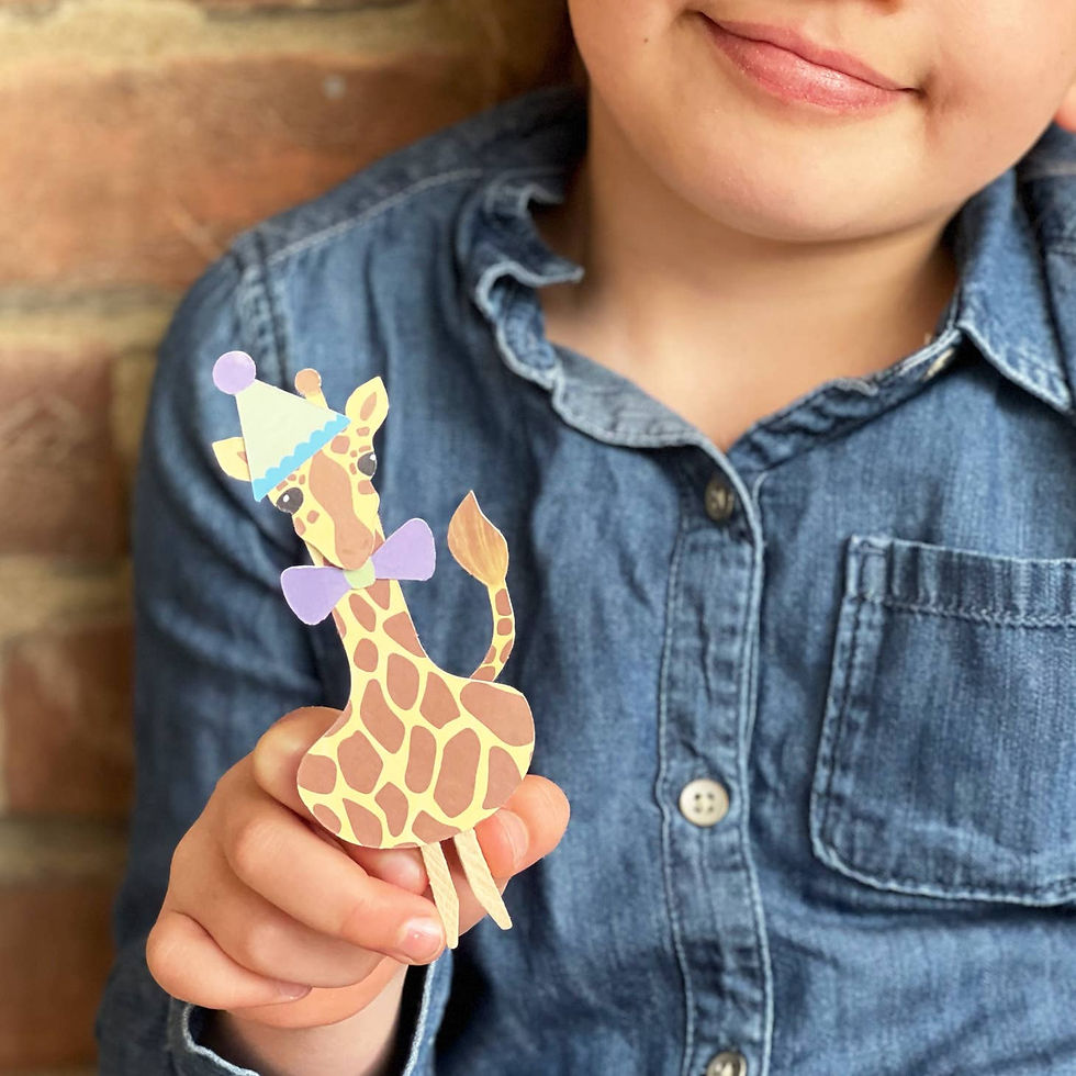 Thumbnail: Cotton Twist - Make Your Own Giraffe Peg Doll Kit