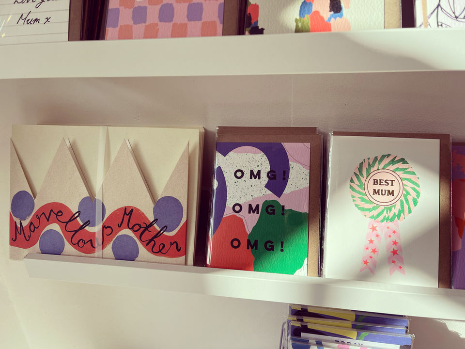 Wonderment, wonderemnt uk, in store display, gift cards, luxury gift cards, designer gift cards