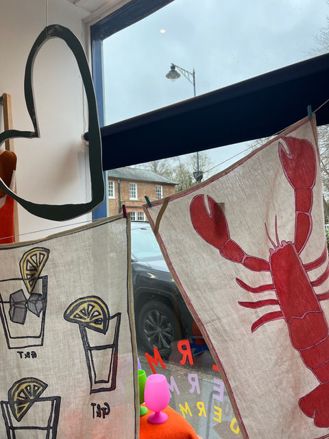 Wonderment, wonderment UK, window display, in store display, lobster, glasses