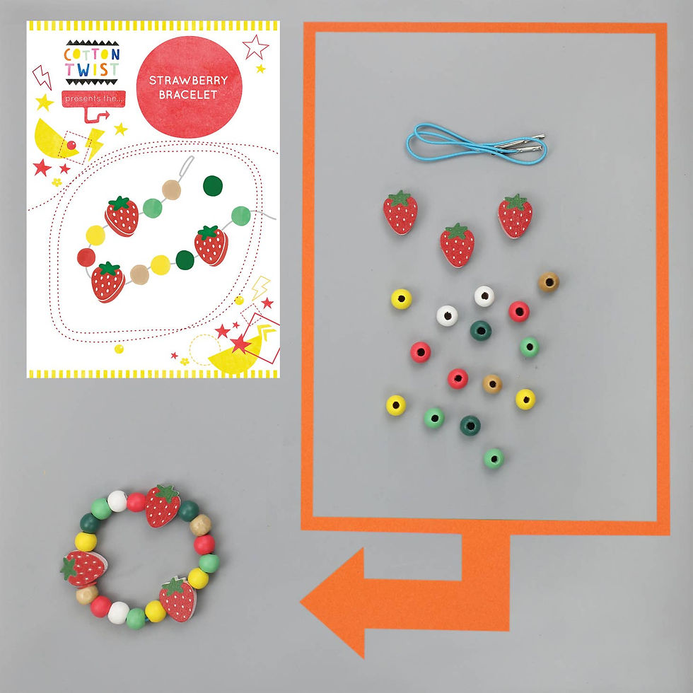 Thumbnail: Cotton Twist - Make Your Own Strawberry Bracelet