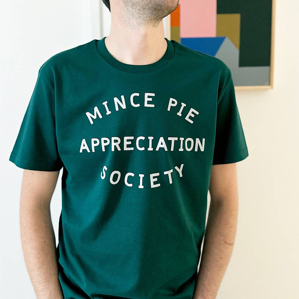 Thumbnail: Mince Pie Appreciation Society - Unisex T-Shirt - Pine