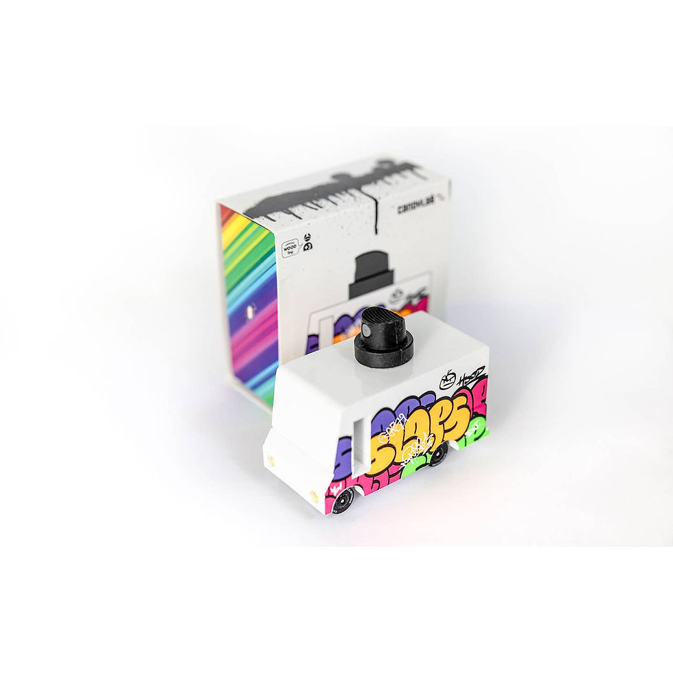 Thumbnail: Candyvan - Graffiti Redux - Wooden Diecast Toy Car
