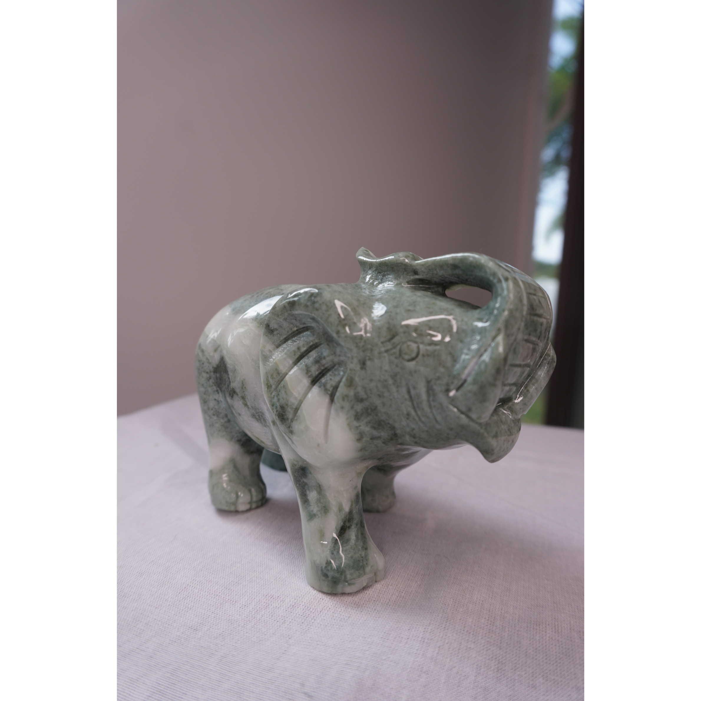 Blue Jade Elephant