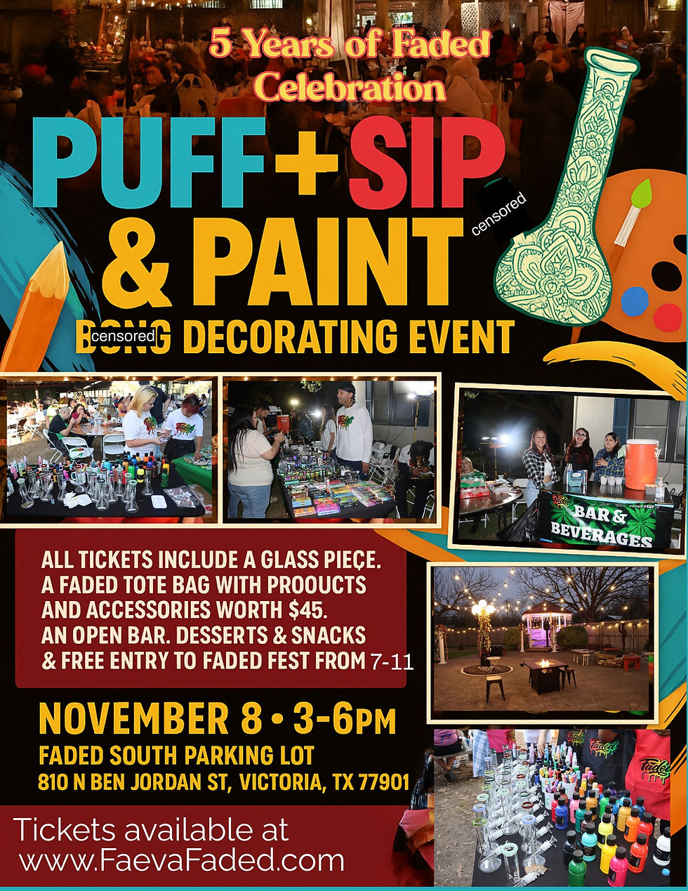 Puff + Sip & Paint Bong Decorating Event