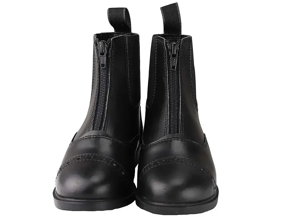 Thumbnail: Childrens  Grewal Synthetic Zip Up Paddock Boots