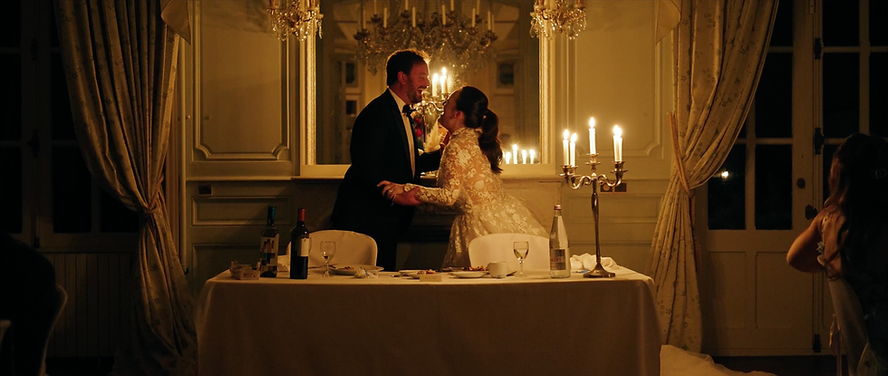 american couple, wedding in France, bride and groom