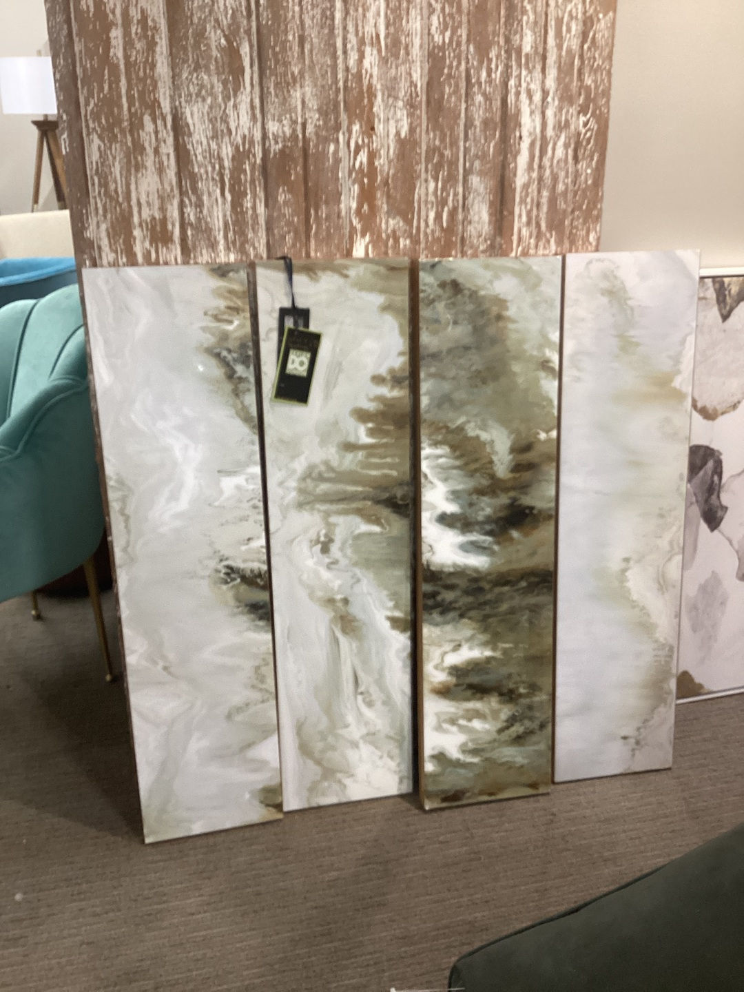 Set of 4 contemporary wall prints