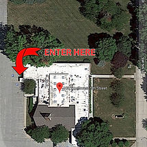 Free Clinics of Iowa Map Entrance Location