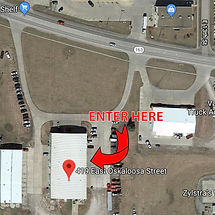 Free Clinics of Iowa Map Entrance Location