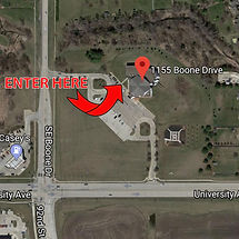 Free Clinics of Iowa Map Entrance Location