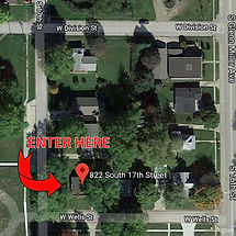 Free Clinics of Iowa Map Entrance Location
