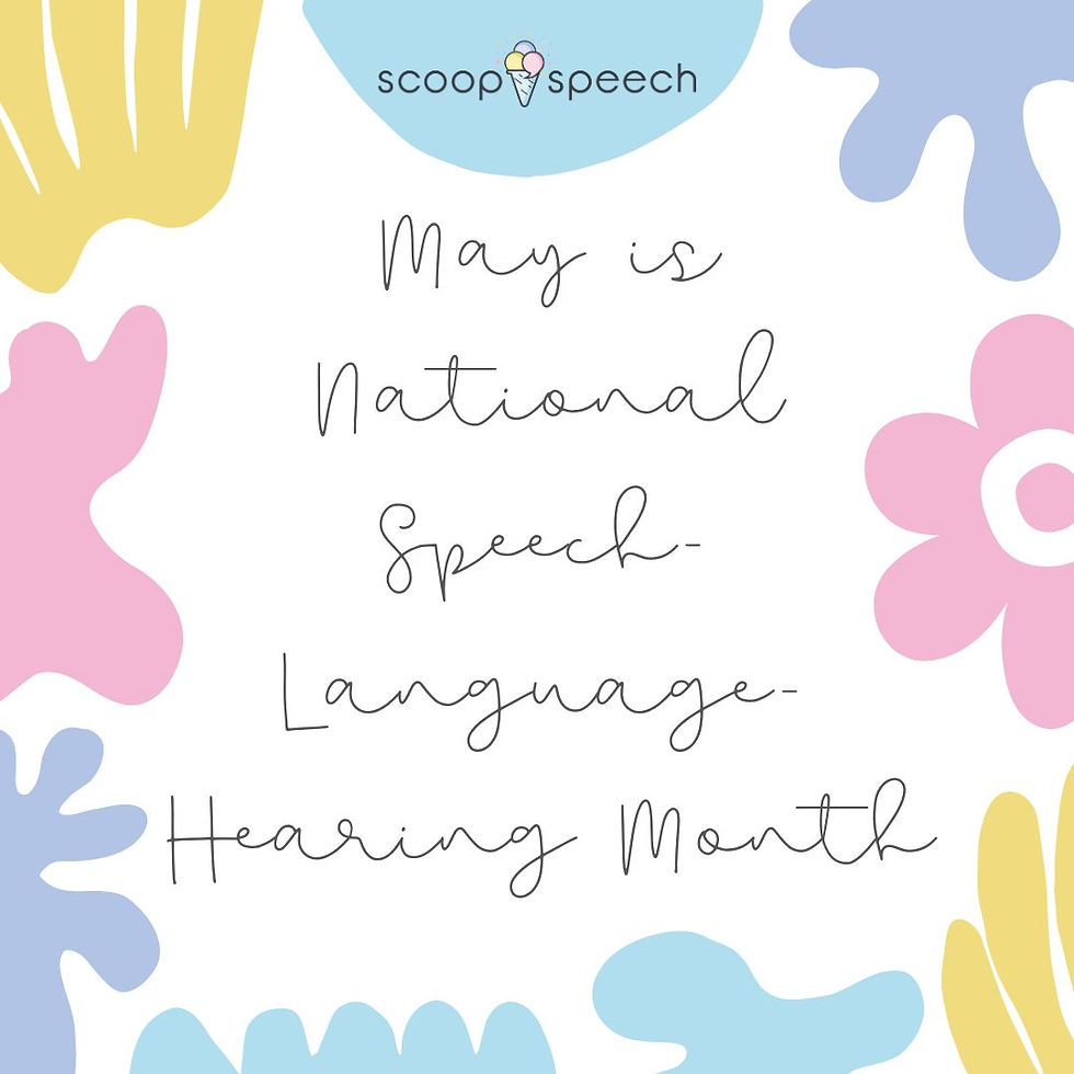 scoop speech national speech language hearing month