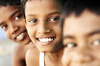 Meninos adolescentes Sorrindo