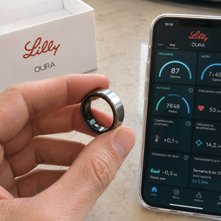 Anillo de oura y partnership con Lilly.