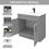 Thumbnail: Bathroom Sink Base Vanity 36" Width in Light Grey Shaker