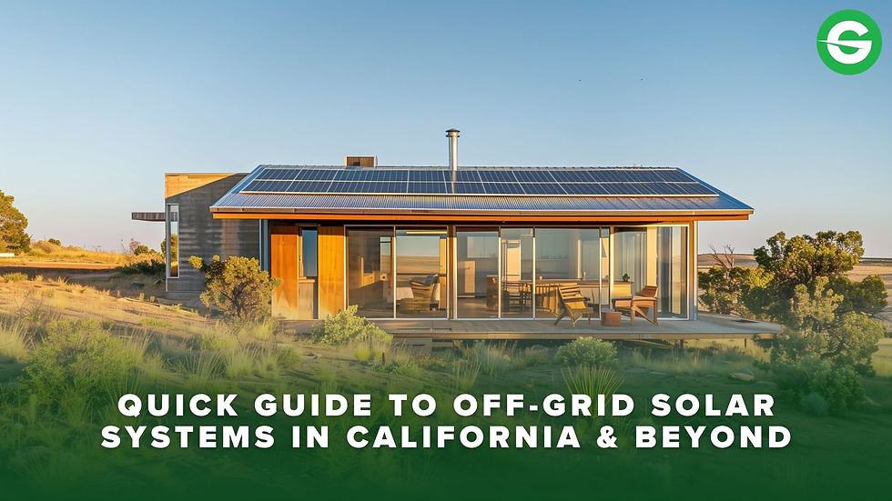 off the grid system requirements