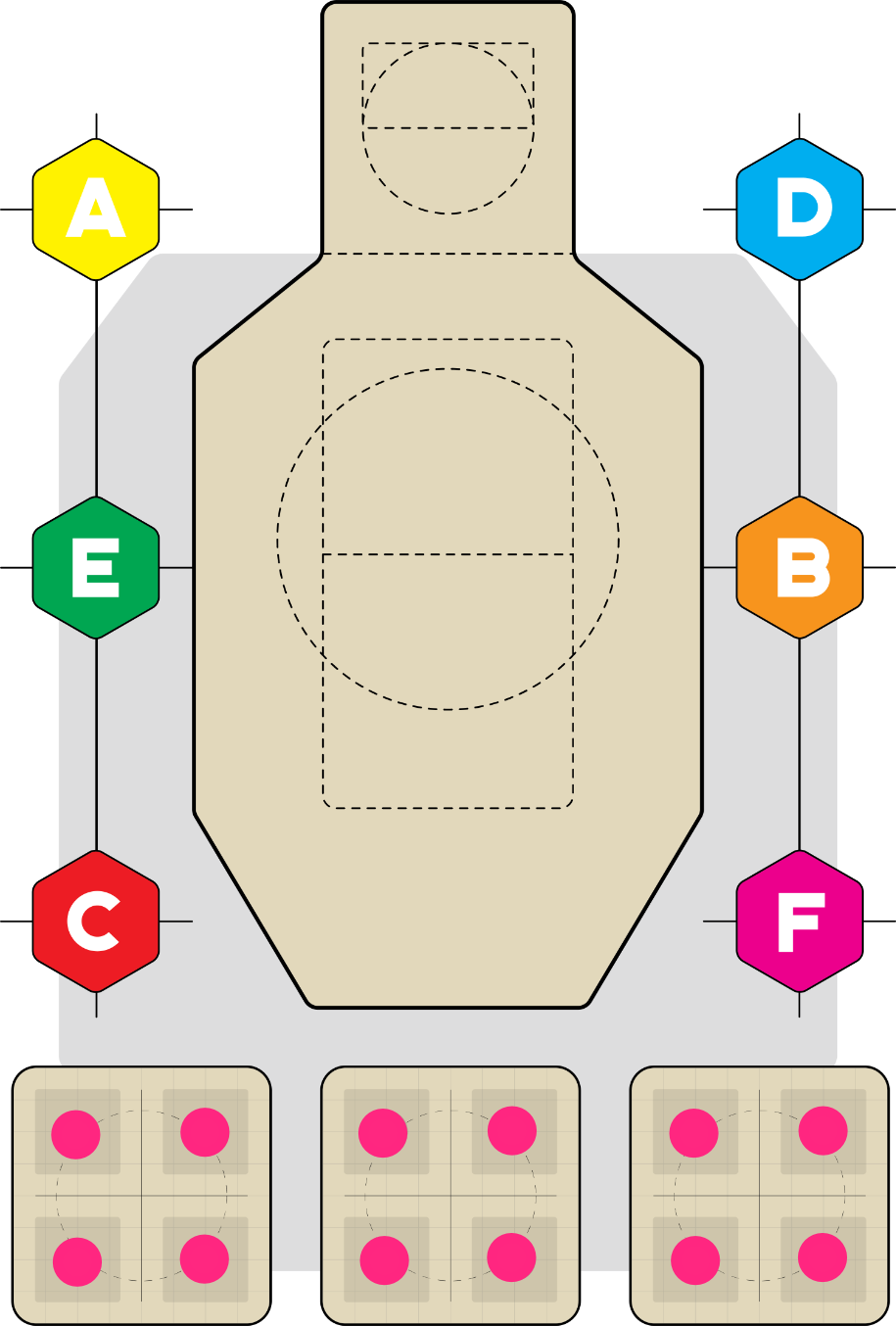 Shooting distance for 7 Yard Speed Drill graphic.