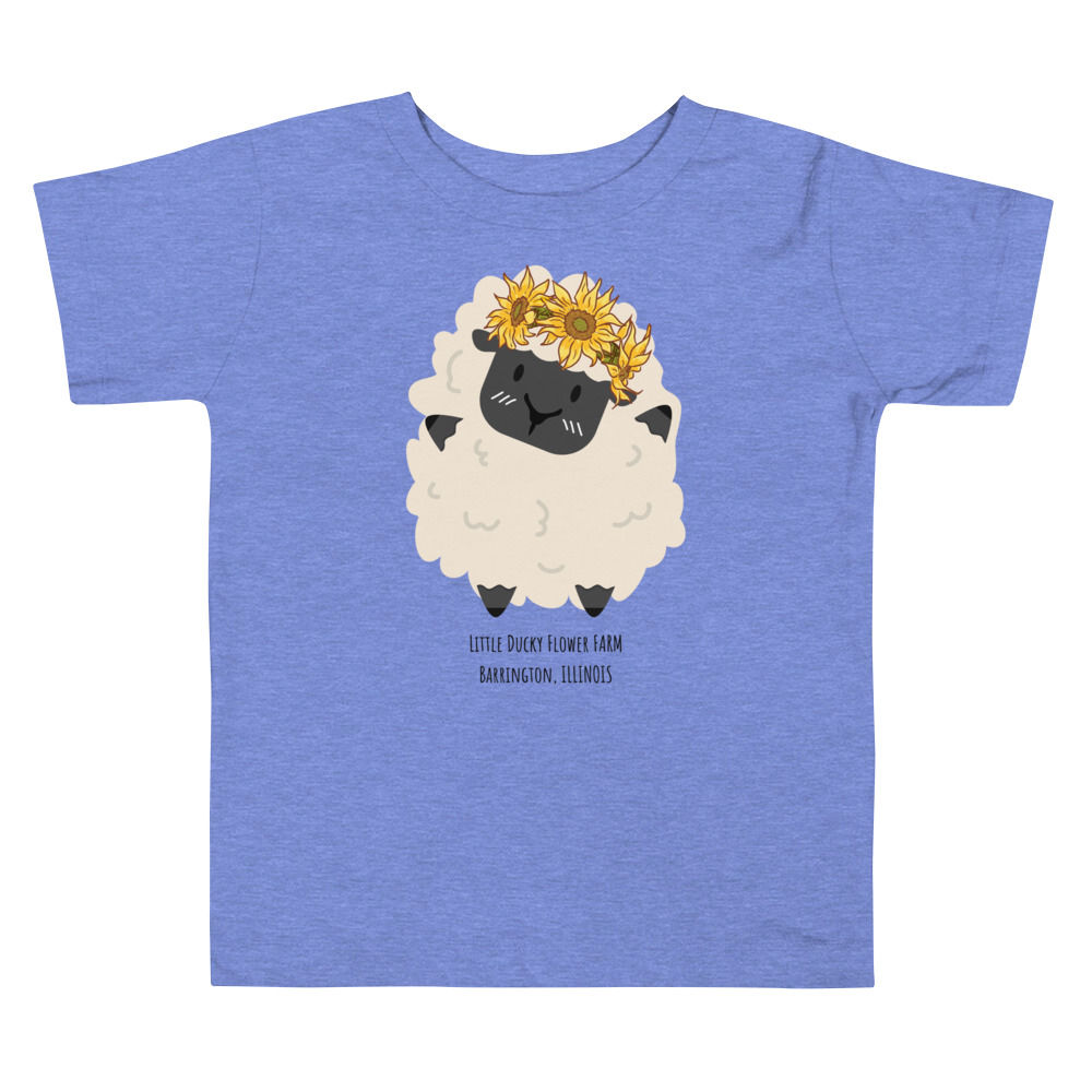 Toddler Flower Crown Sheep Tee