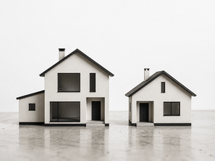 Two residential properties representing a 1031 exchange for investment real estate